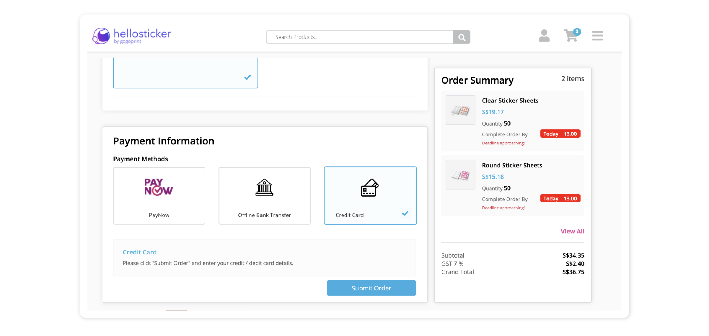 Online purchasing flow1