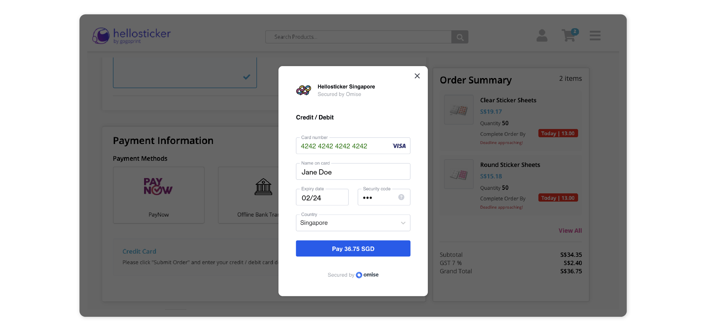 Online purchasing flow2